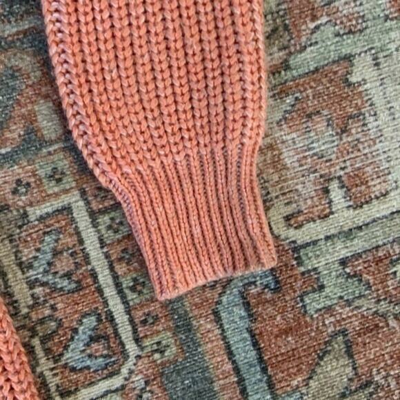 Cooperative Peach Oversized V-neck Sweater - Small - Picture 6 of 6